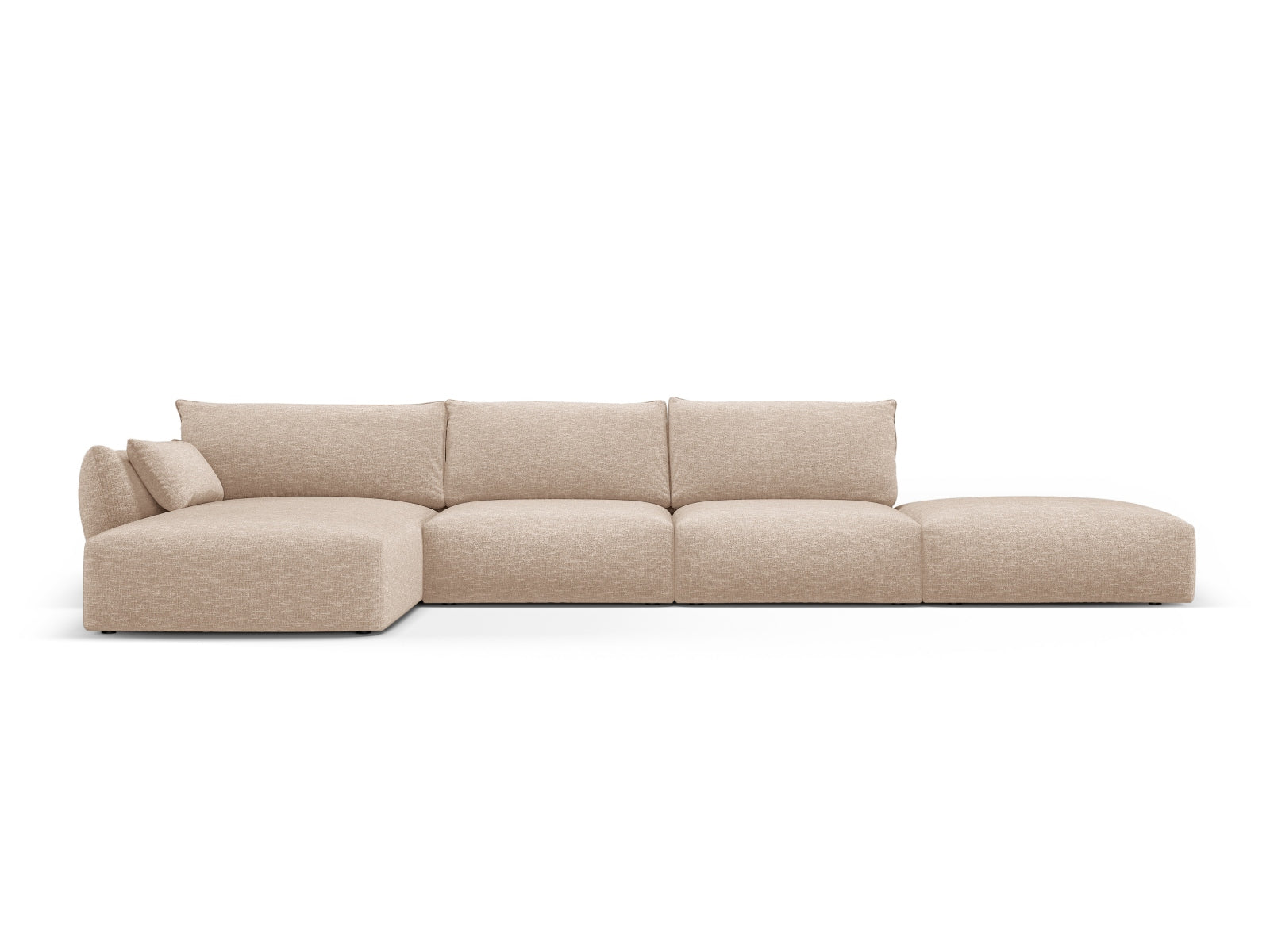 5-Sitzer Ecksofa links Matera in Beige-Haga präsentiert im Onlineshop von KAQTU Design AG. Ecksofa links ist von Cosmopolitan Design