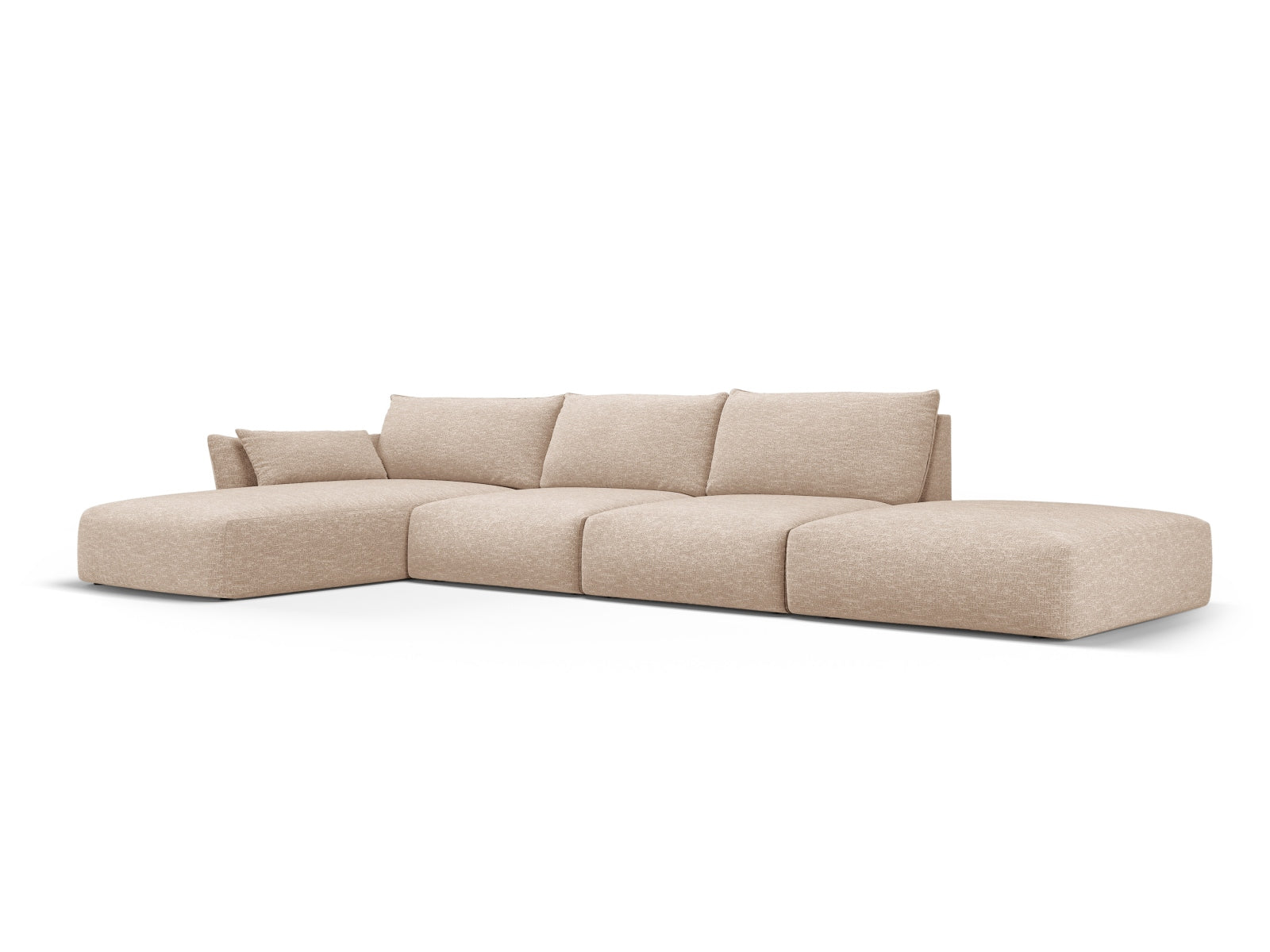 5-Sitzer Ecksofa links Matera in Beige-Haga präsentiert im Onlineshop von KAQTU Design AG. Ecksofa links ist von Cosmopolitan Design