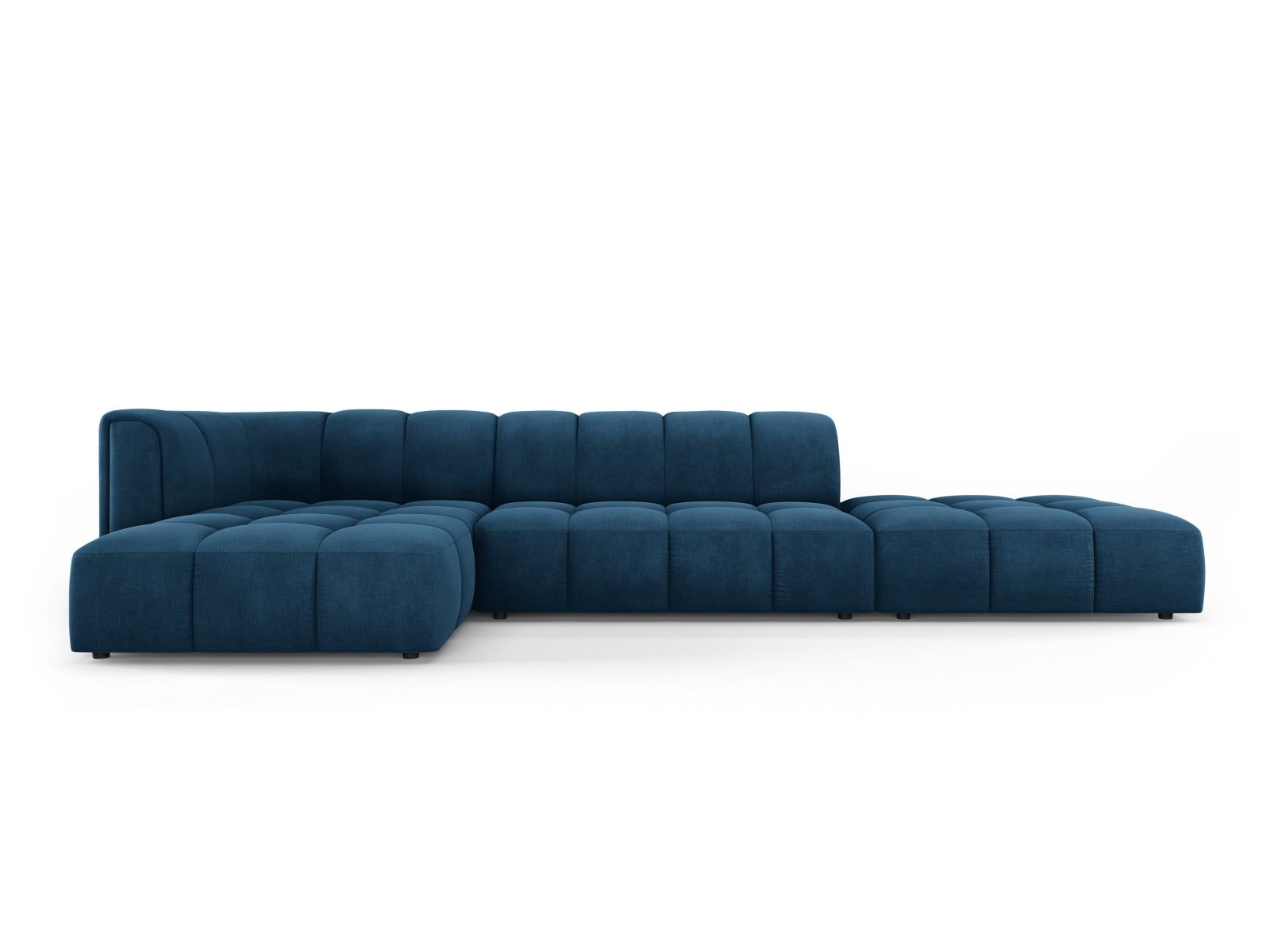 5-Sitzer Ecksofa links modular Moritz in Royal Blue-Rebel präsentiert im Onlineshop von KAQTU Design AG. Ecksofa links ist von Cosmopolitan Design