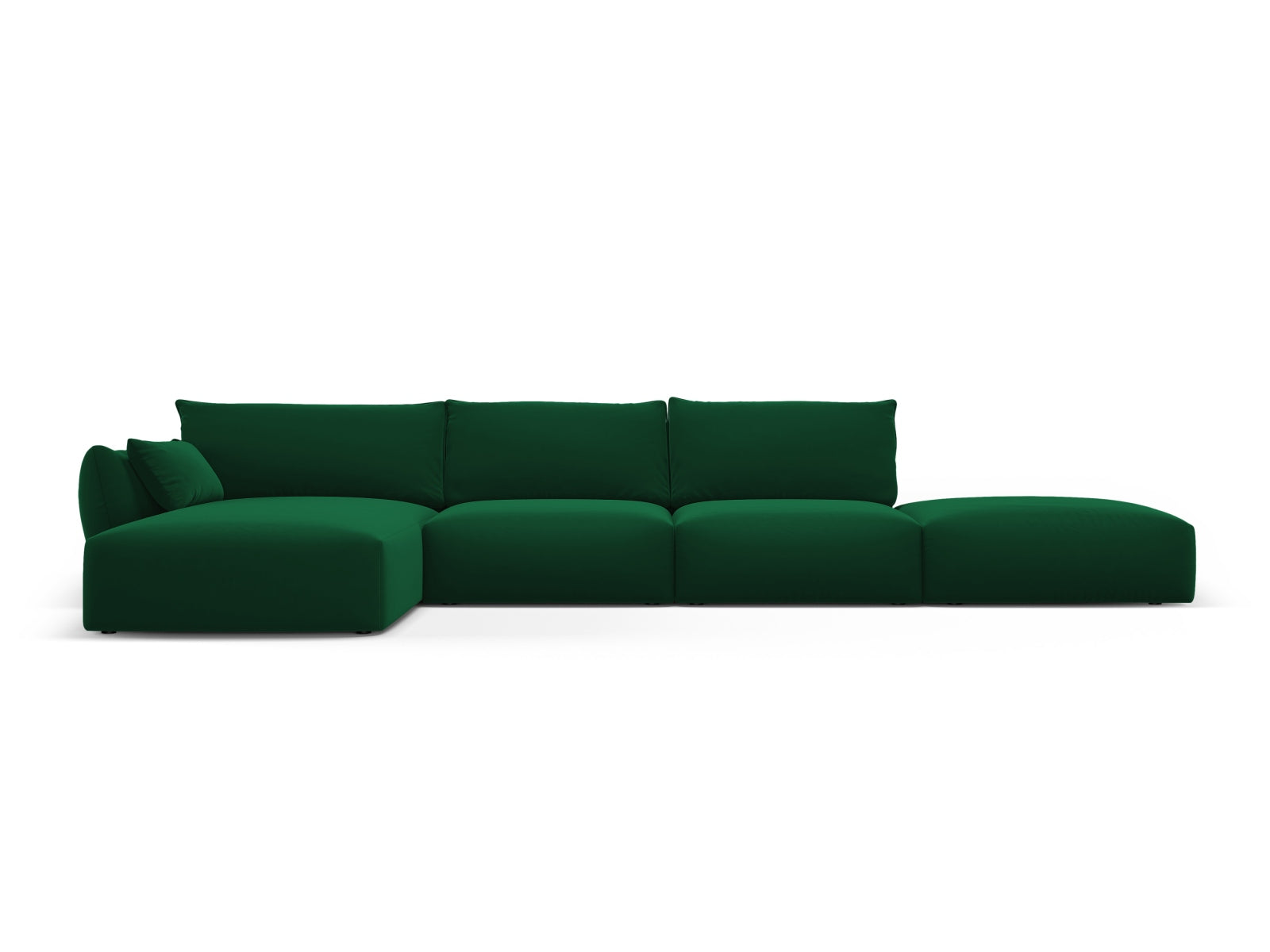 5-Sitzer Ecksofa links Matera in Bottle Green-Salvador präsentiert im Onlineshop von KAQTU Design AG. Ecksofa links ist von Cosmopolitan Design