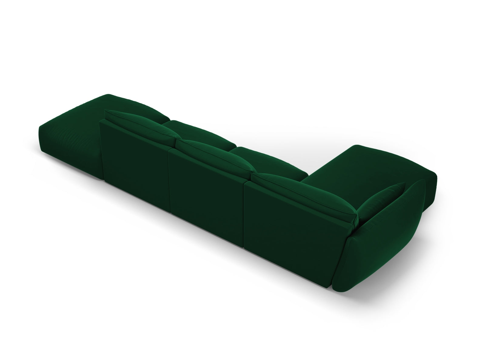 5-Sitzer Ecksofa links Matera in Bottle Green-Salvador präsentiert im Onlineshop von KAQTU Design AG. Ecksofa links ist von Cosmopolitan Design