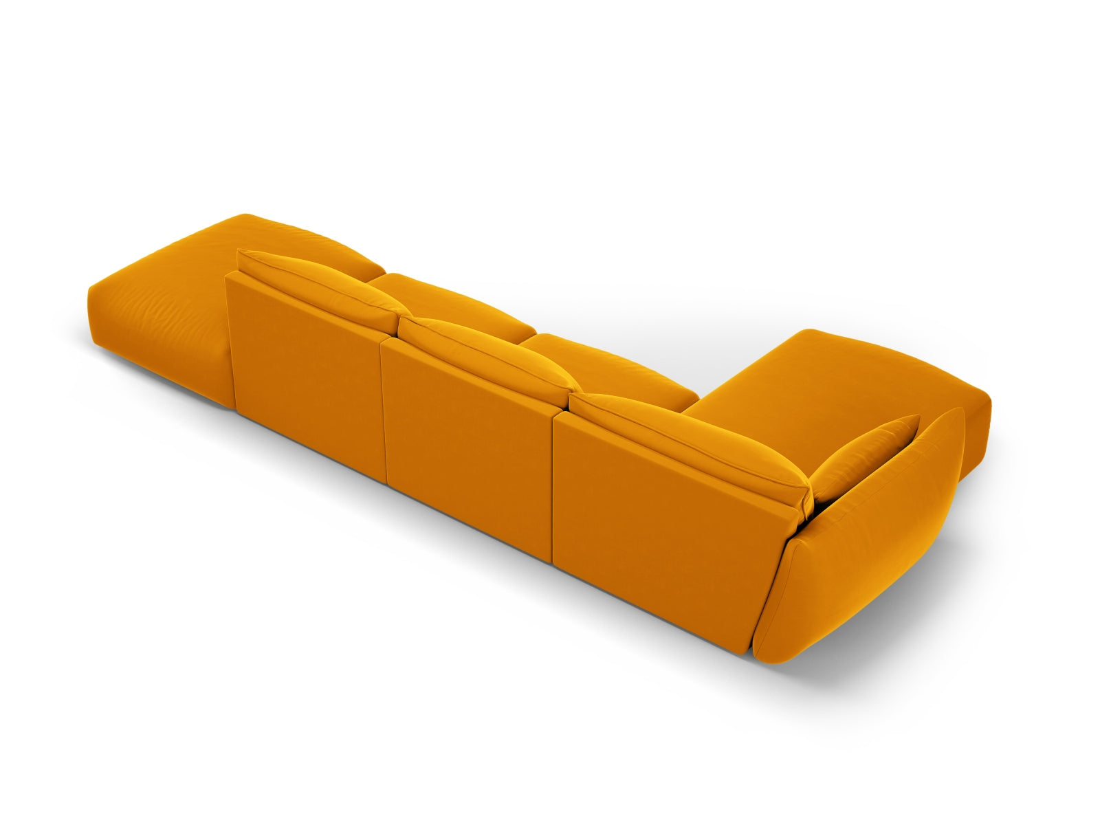 5-Sitzer Ecksofa links Matera in Yellow-Salvador präsentiert im Onlineshop von KAQTU Design AG. Ecksofa links ist von Cosmopolitan Design
