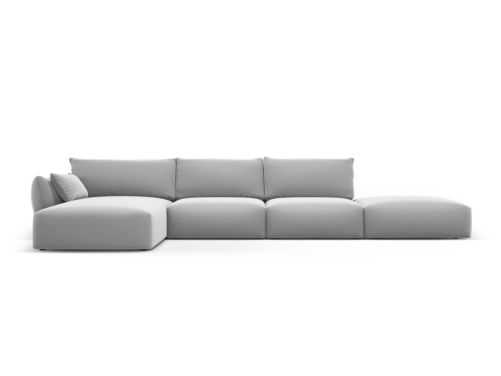 5-Sitzer Ecksofa links Matera in Grey-Salvador präsentiert im Onlineshop von KAQTU Design AG. Ecksofa links ist von Cosmopolitan Design