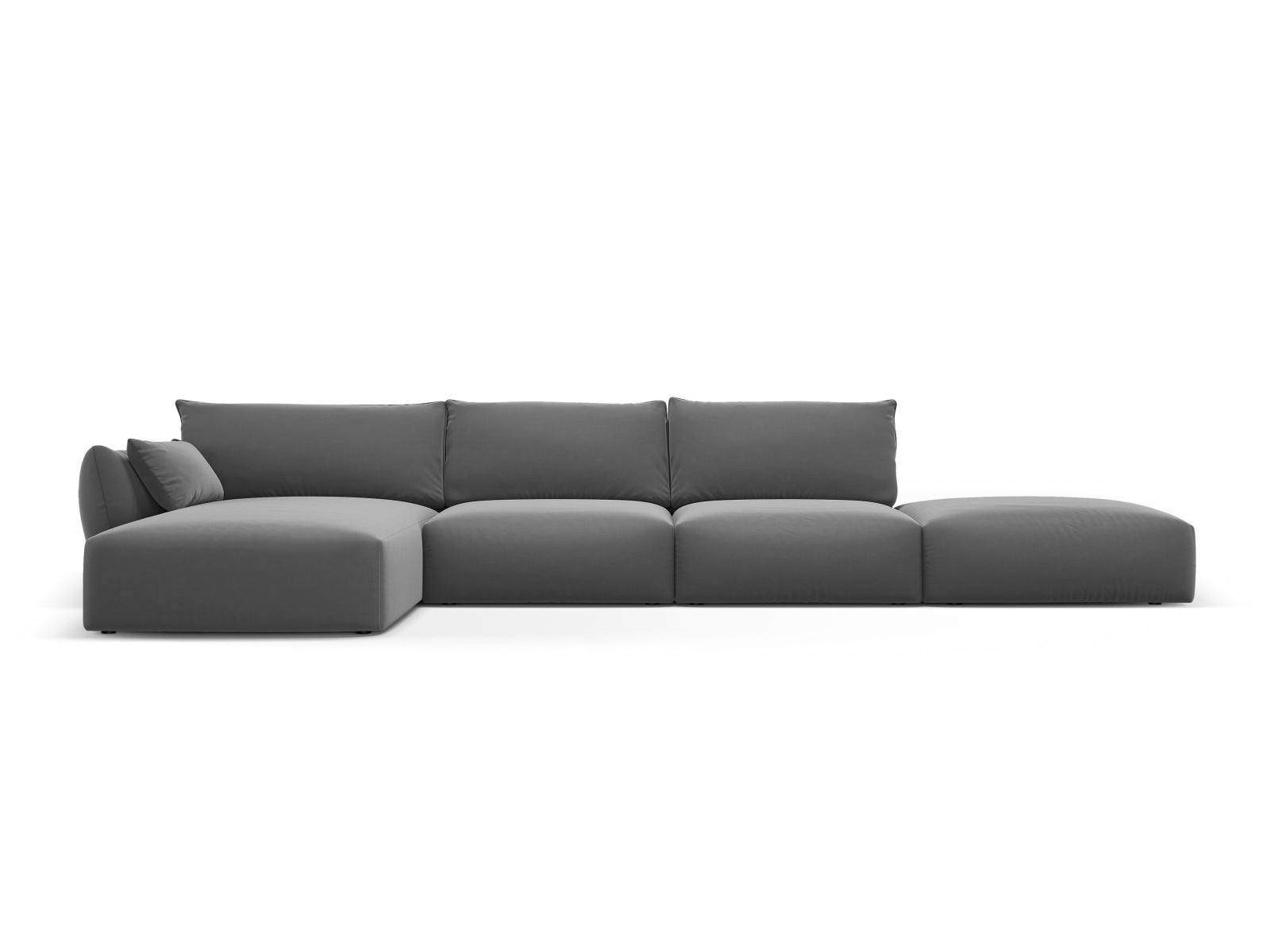 5-Sitzer Ecksofa links Matera in Dark Grey-Salvador präsentiert im Onlineshop von KAQTU Design AG. Ecksofa links ist von Cosmopolitan Design