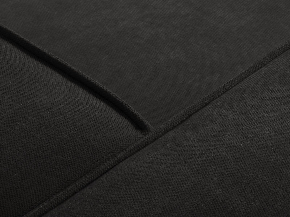 Ecksofa links Turin von Cosmopolitan Design in Light Beige-Rosario, Chenille-Bezug, Buchenholzbeine, 5 Sitzplätze, Récamiere-Form.