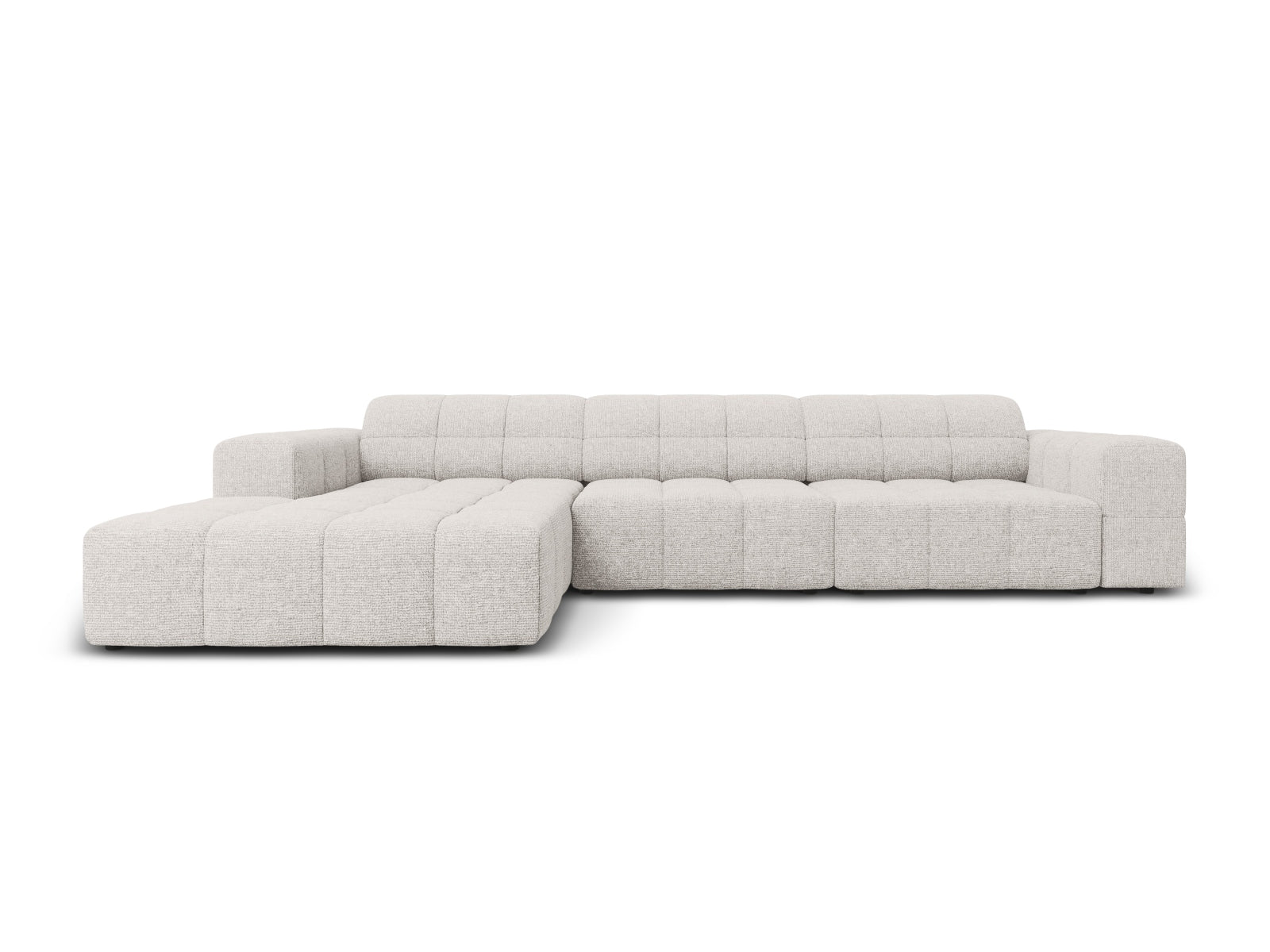 Chicago Ecksofa links 4 Sitzer 166cm in Light Grey-Haga präsentiert im Onlineshop von KAQTU Design AG. L-Sofa links ist von Cosmopolitan Design