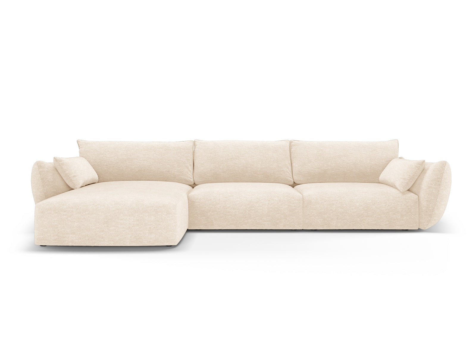 4-Sitzer Ecksofa links Matera in Light Beige-Haga präsentiert im Onlineshop von KAQTU Design AG. Ecksofa links ist von Cosmopolitan Design