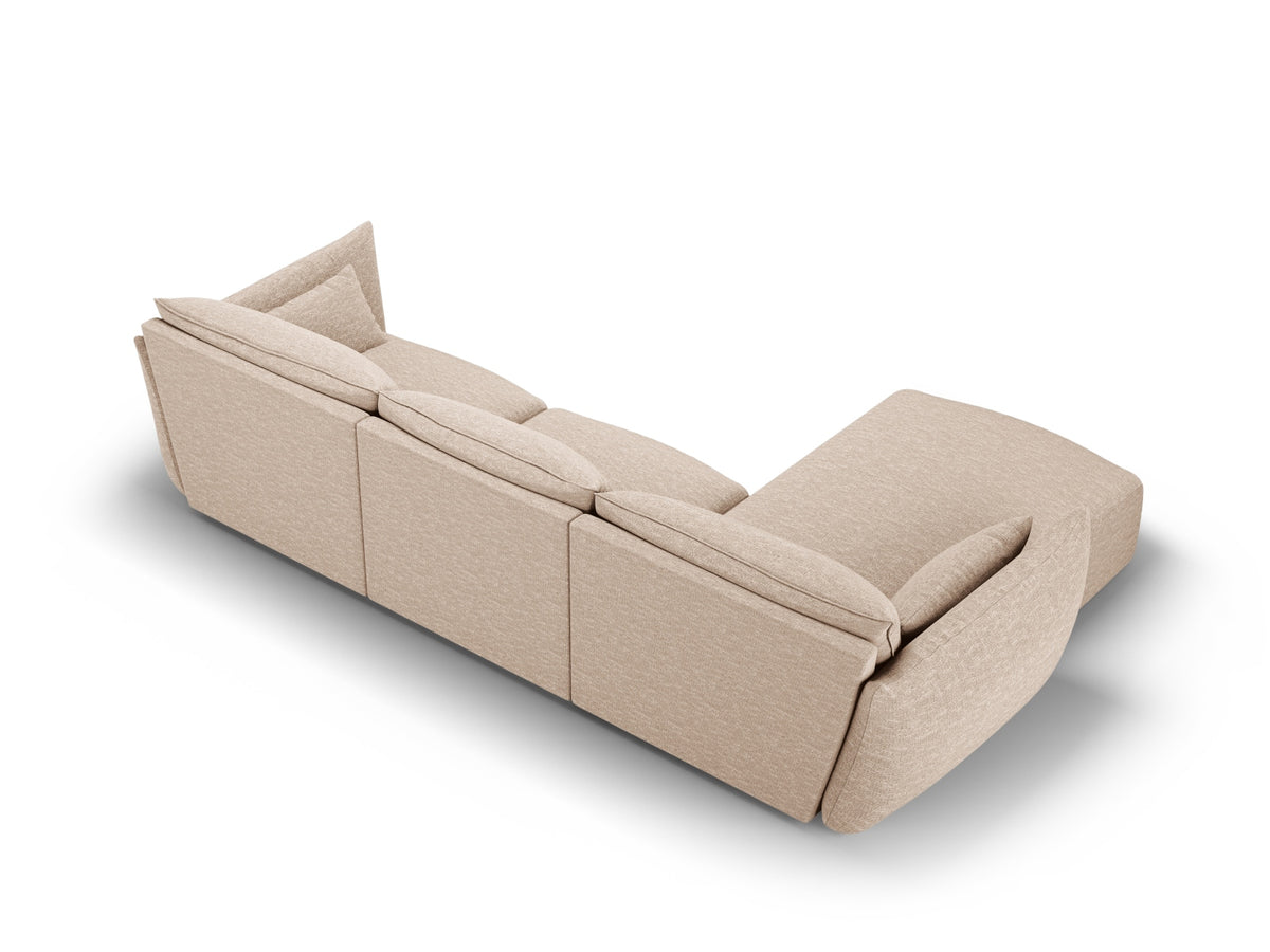 4-Sitzer Ecksofa links Matera in Beige-Haga präsentiert im Onlineshop von KAQTU Design AG. Ecksofa links ist von Cosmopolitan Design