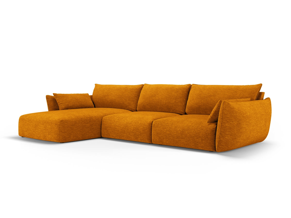 4-Sitzer Ecksofa links Matera in Yellow-Haga präsentiert im Onlineshop von KAQTU Design AG. Ecksofa links ist von Cosmopolitan Design