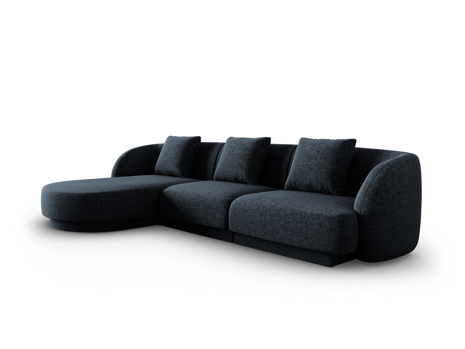 Tulum Ecksofa links 4 Sitzer 156cm in Royal Blue präsentiert im Onlineshop von KAQTU Design AG. Ecksofa links ist von Cosmopolitan Design