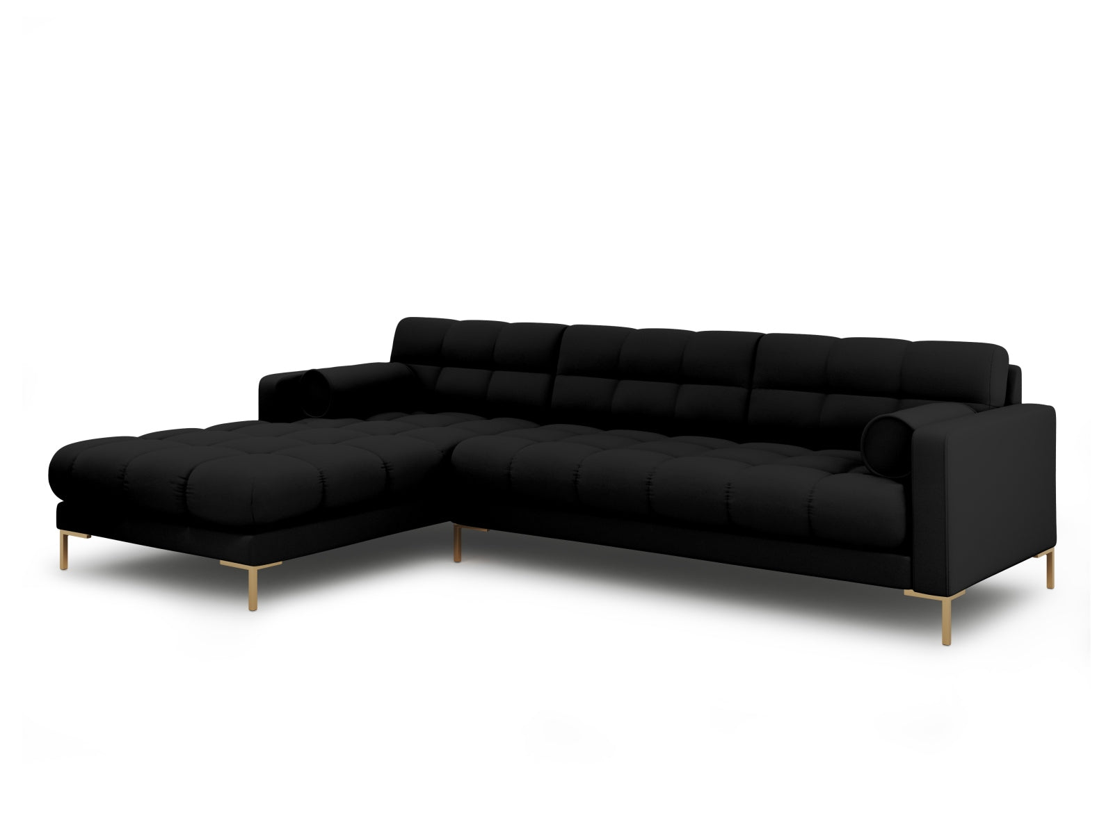5-Sitzer Ecksofa links Bali in Black-Neve präsentiert im Onlineshop von KAQTU Design AG. Ecksofa links ist von Cosmopolitan Design
