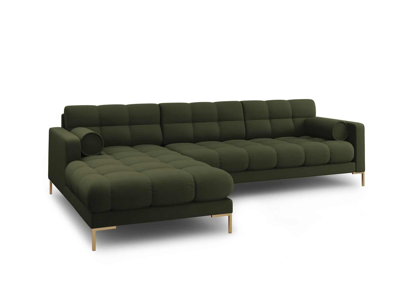 5-Sitzer Ecksofa links Bali in Green-Neve präsentiert im Onlineshop von KAQTU Design AG. Ecksofa links ist von Cosmopolitan Design