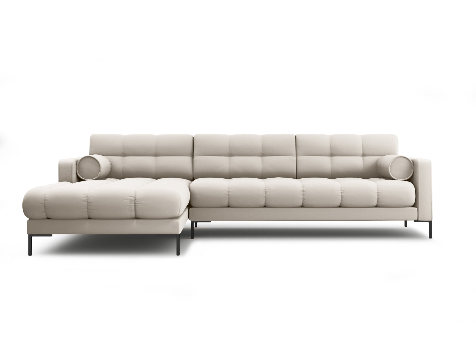 5-Sitzer Ecksofa links Bali in Beige-Neve präsentiert im Onlineshop von KAQTU Design AG. Ecksofa links ist von Cosmopolitan Design