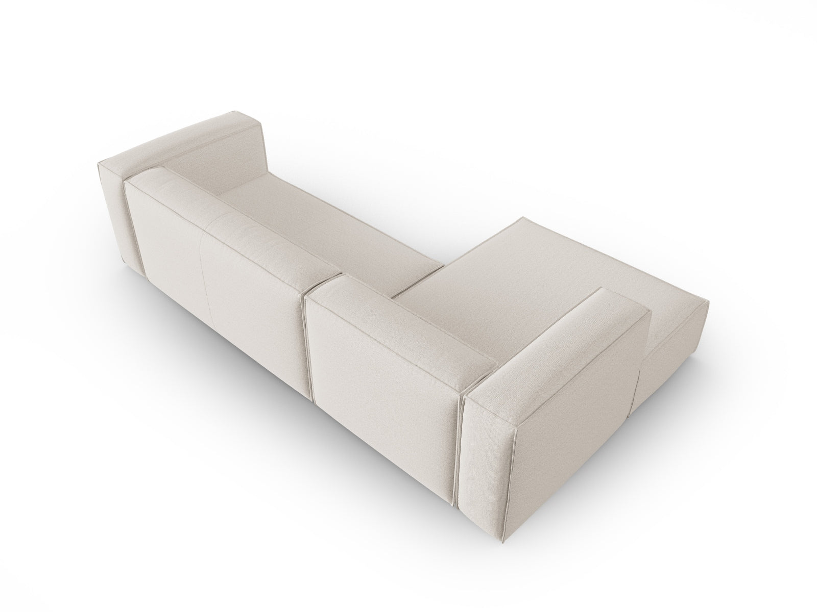 Mackay Ecksofa links 4 Sitzer in Ivory präsentiert im Onlineshop von KAQTU Design AG. Ecksofa links ist von Cosmopolitan Design