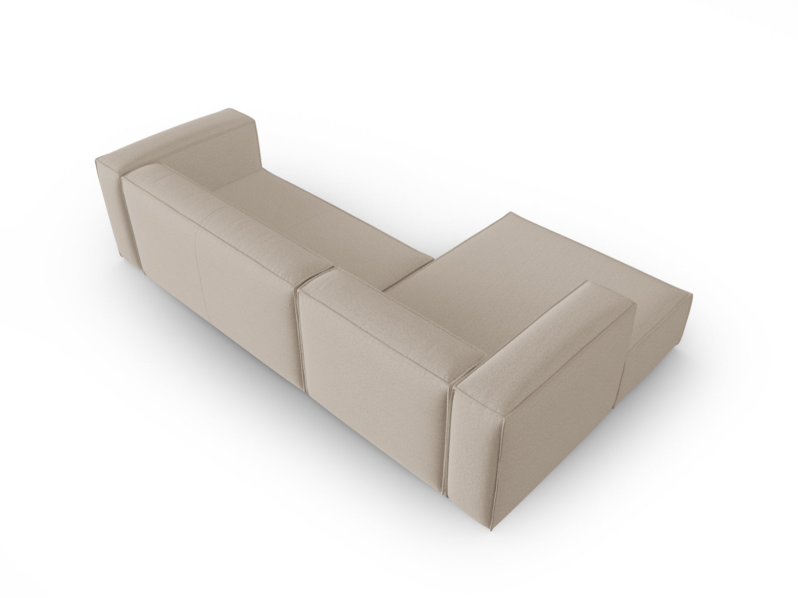 Mackay Ecksofa links 4 Sitzer in Beige präsentiert im Onlineshop von KAQTU Design AG. Ecksofa links ist von Cosmopolitan Design