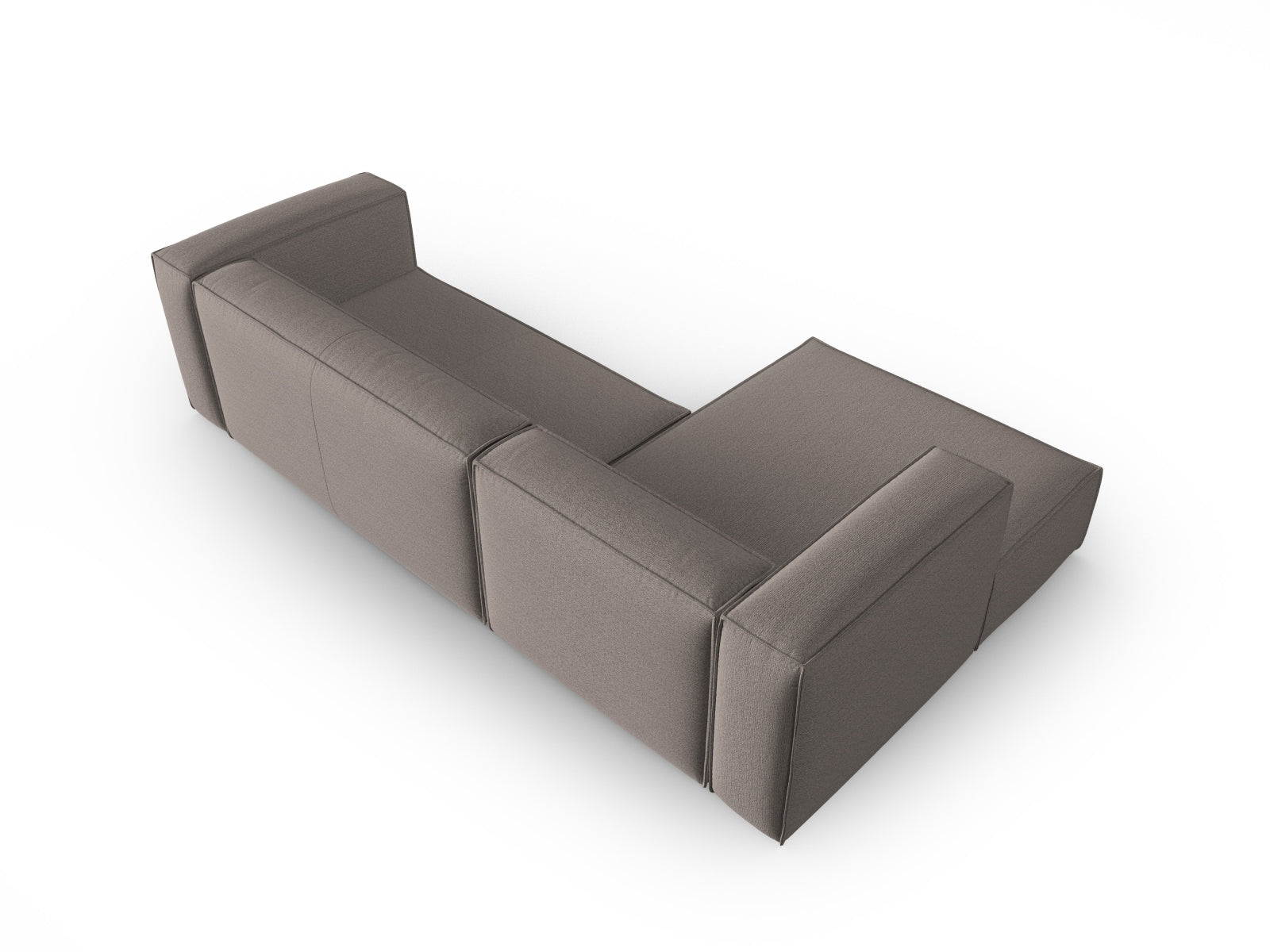 Mackay Ecksofa links 4 Sitzer in Cappuccino präsentiert im Onlineshop von KAQTU Design AG. Ecksofa links ist von Cosmopolitan Design