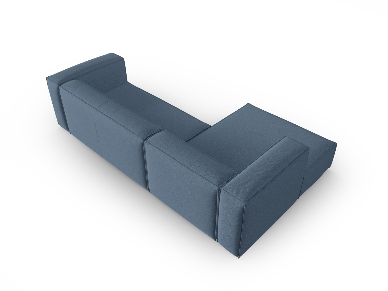 Mackay Ecksofa links 4 Sitzer in Blue Jeans präsentiert im Onlineshop von KAQTU Design AG. Ecksofa links ist von Cosmopolitan Design