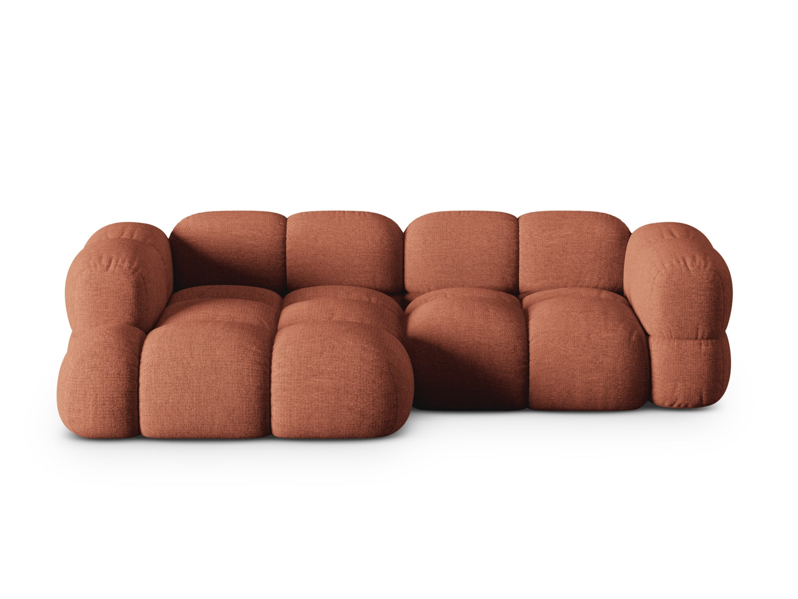 Loretto Ecksofa links 3 Sitzer 147cm in Coral präsentiert im Onlineshop von KAQTU Design AG. Ecksofa links ist von Cosmopolitan Design