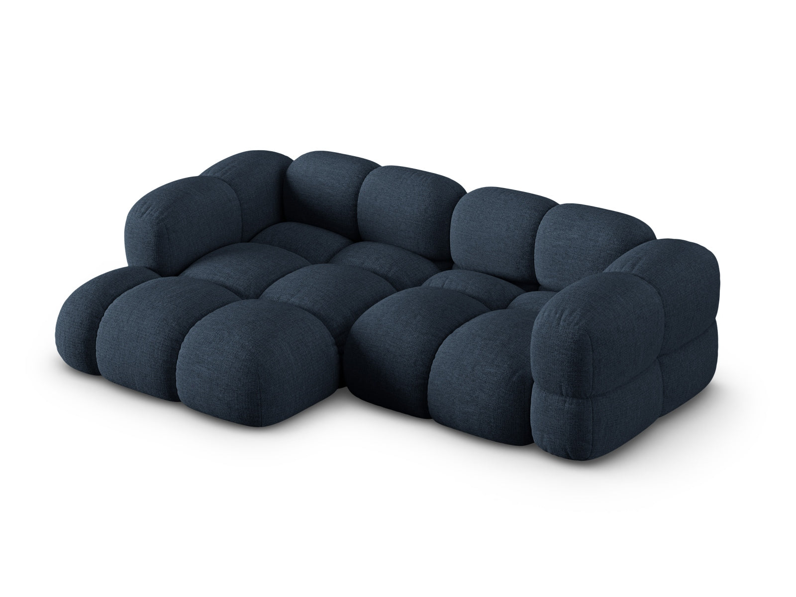 Modernes Loretto Ecksofa links 3 Sitzer 147cm von Cosmopolitan Design: Ideal für kleine Räume, vereint Stil, Komfort und umweltfreundliche Materialien.
