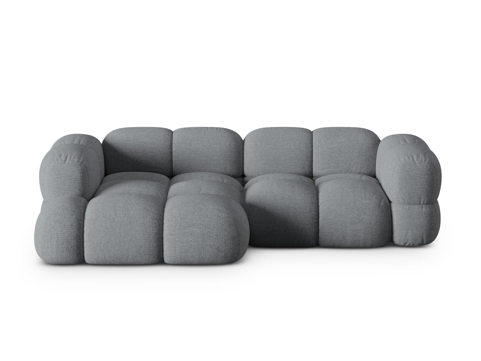 Loretto Ecksofa links 3 Sitzer 147cm in Grey-Sorella präsentiert im Onlineshop von KAQTU Design AG. L-Sofa links ist von Cosmopolitan Design