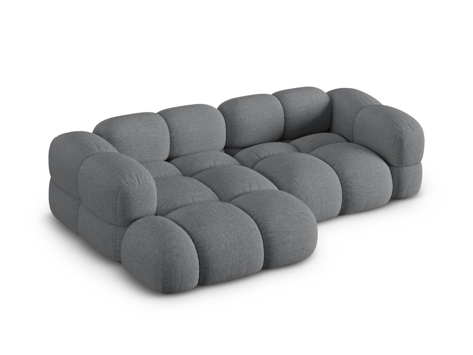 Entdecken Sie das elegante Loretto Ecksofa links 3 Sitzer 147cm von Cosmopolitan Design – stilvoll, komfortabel und ideal für kleine Räume.