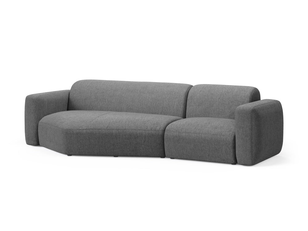 Strino Modulares Ecksofa links 3 Sitzer in Grey präsentiert im Onlineshop von KAQTU Design AG. Ecksofa links ist von Cosmopolitan Design