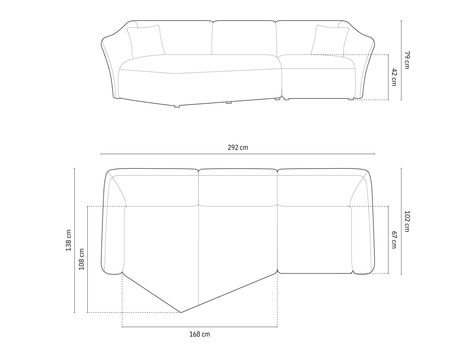 Tokyo Boucle Modular Ecksofa links 5 Sitzer in Ivory präsentiert im Onlineshop von KAQTU Design AG. Ecksofa links ist von Cosmopolitan Design