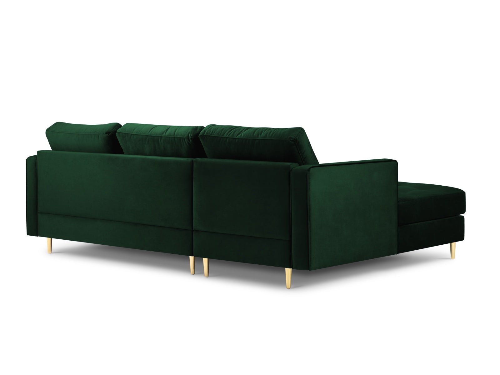 4-Sitzer Ecksofa links Aspen in Bottle Green-Salvador präsentiert im Onlineshop von KAQTU Design AG. Ecksofa links ist von Cosmopolitan Design
