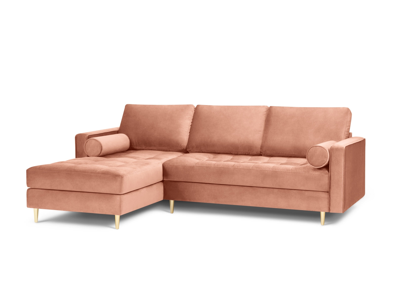 4-Sitzer Ecksofa links Aspen in Pink-Salvador präsentiert im Onlineshop von KAQTU Design AG. Ecksofa links ist von Cosmopolitan Design