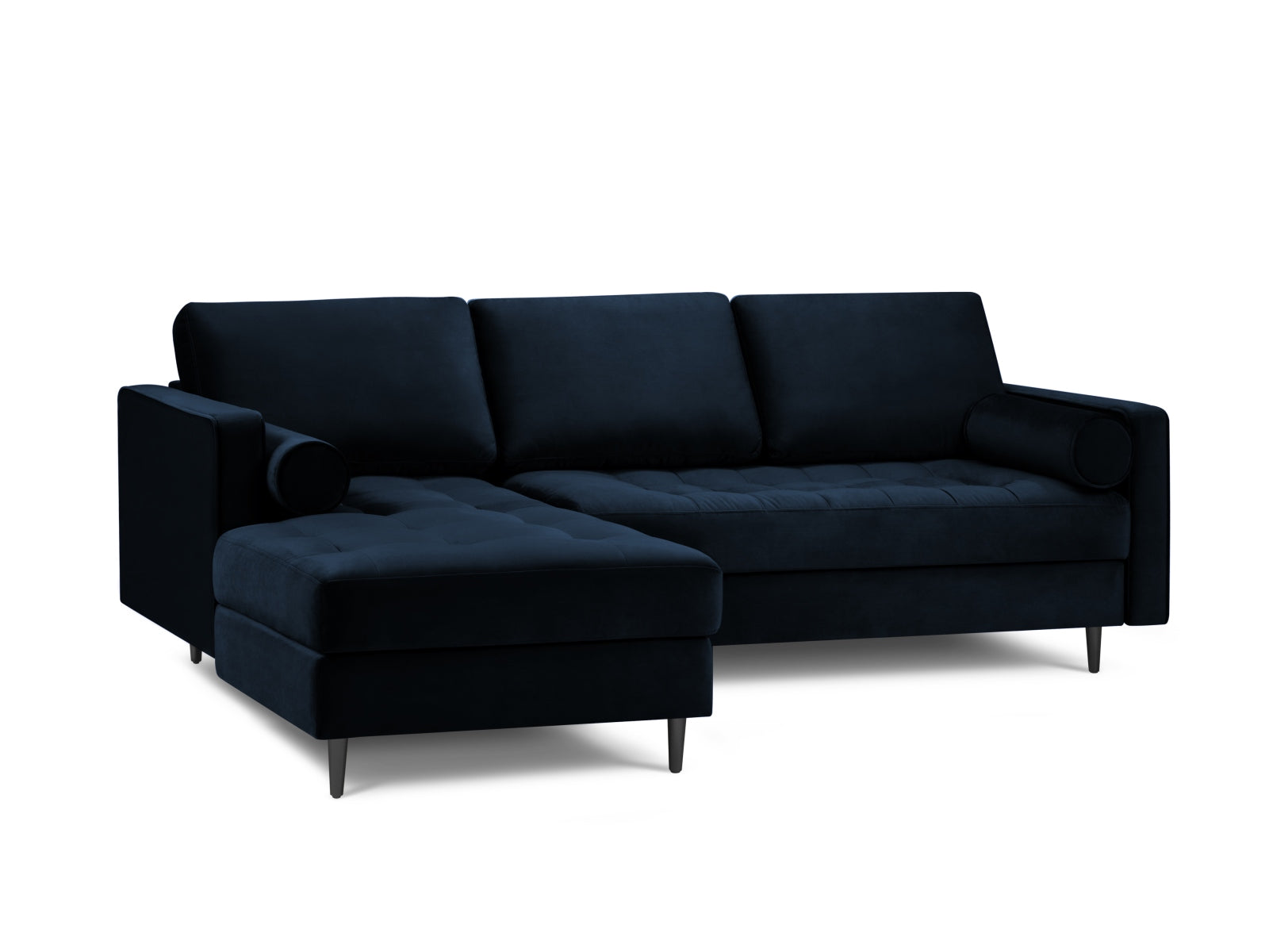 4-Sitzer Ecksofa links Aspen in Royal Blue-Salvador präsentiert im Onlineshop von KAQTU Design AG. Ecksofa links ist von Cosmopolitan Design