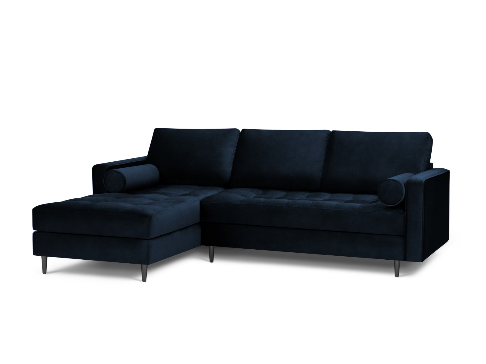 4-Sitzer Ecksofa links Aspen in Royal Blue-Salvador präsentiert im Onlineshop von KAQTU Design AG. Ecksofa links ist von Cosmopolitan Design