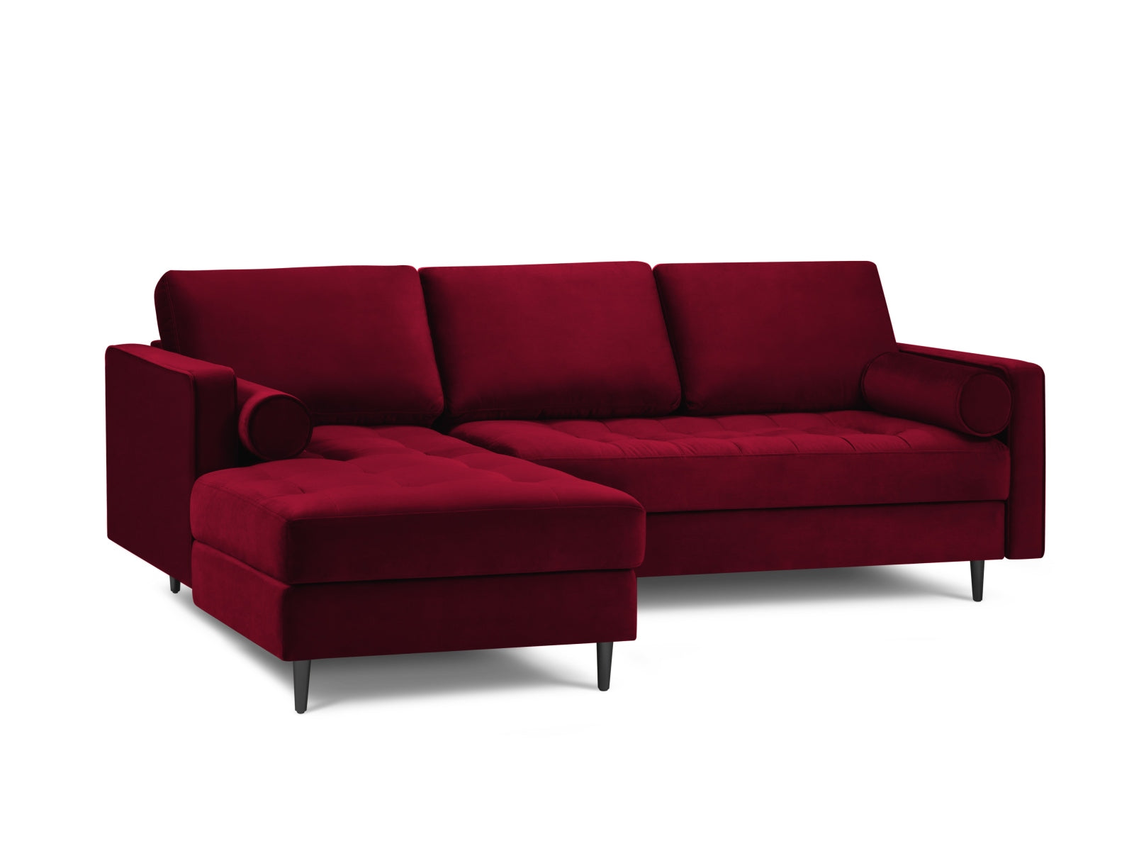 4-Sitzer Ecksofa links Aspen in Red-Salvador präsentiert im Onlineshop von KAQTU Design AG. Ecksofa links ist von Cosmopolitan Design