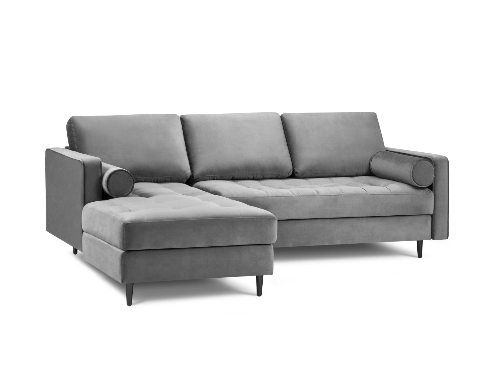 4-Sitzer Ecksofa links Aspen in Grey-Salvador präsentiert im Onlineshop von KAQTU Design AG. Ecksofa links ist von Cosmopolitan Design