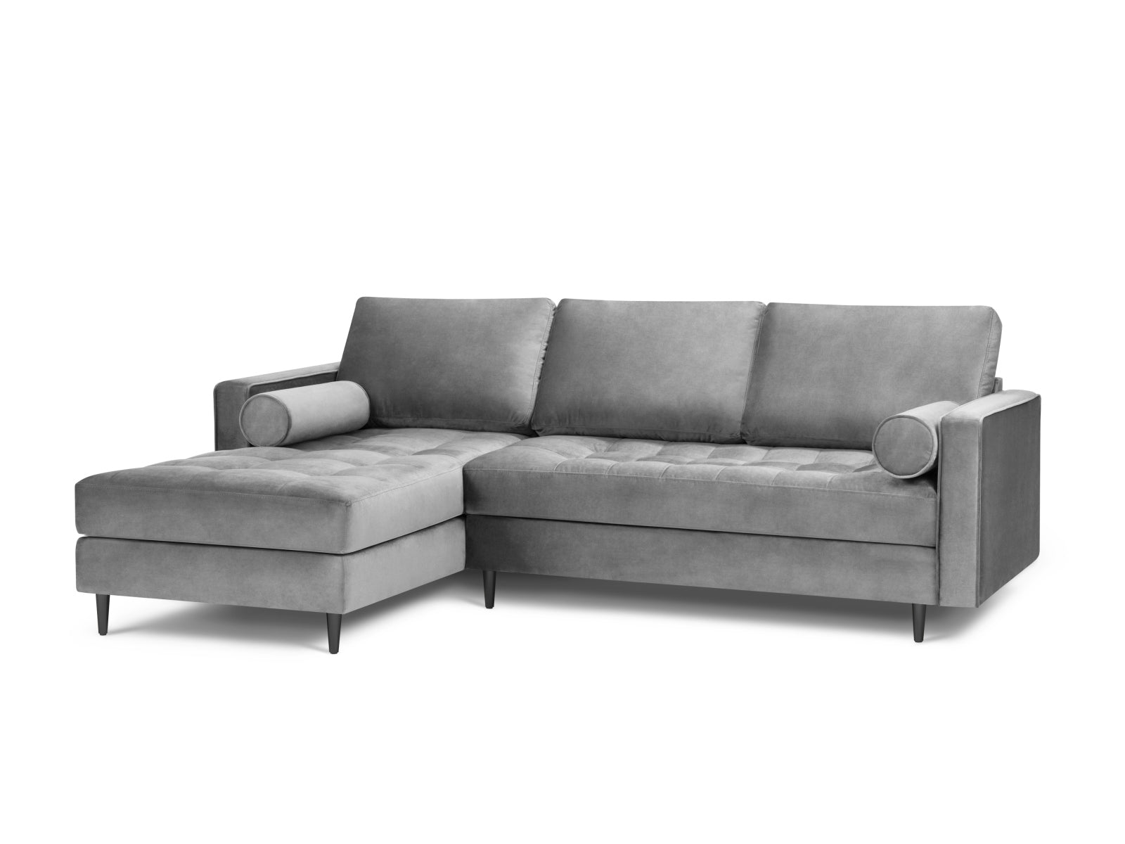 4-Sitzer Ecksofa links Aspen in Grey-Salvador präsentiert im Onlineshop von KAQTU Design AG. Ecksofa links ist von Cosmopolitan Design