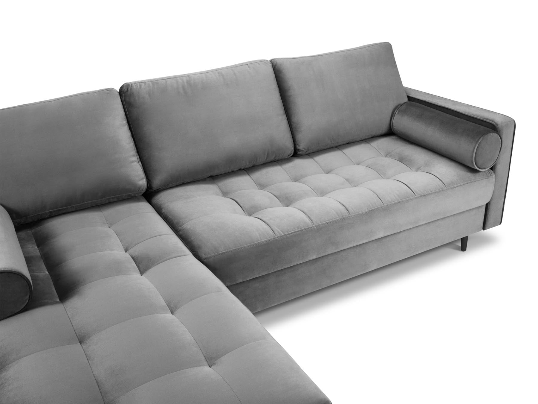 4-Sitzer Ecksofa links Aspen in Grey-Salvador präsentiert im Onlineshop von KAQTU Design AG. Ecksofa links ist von Cosmopolitan Design