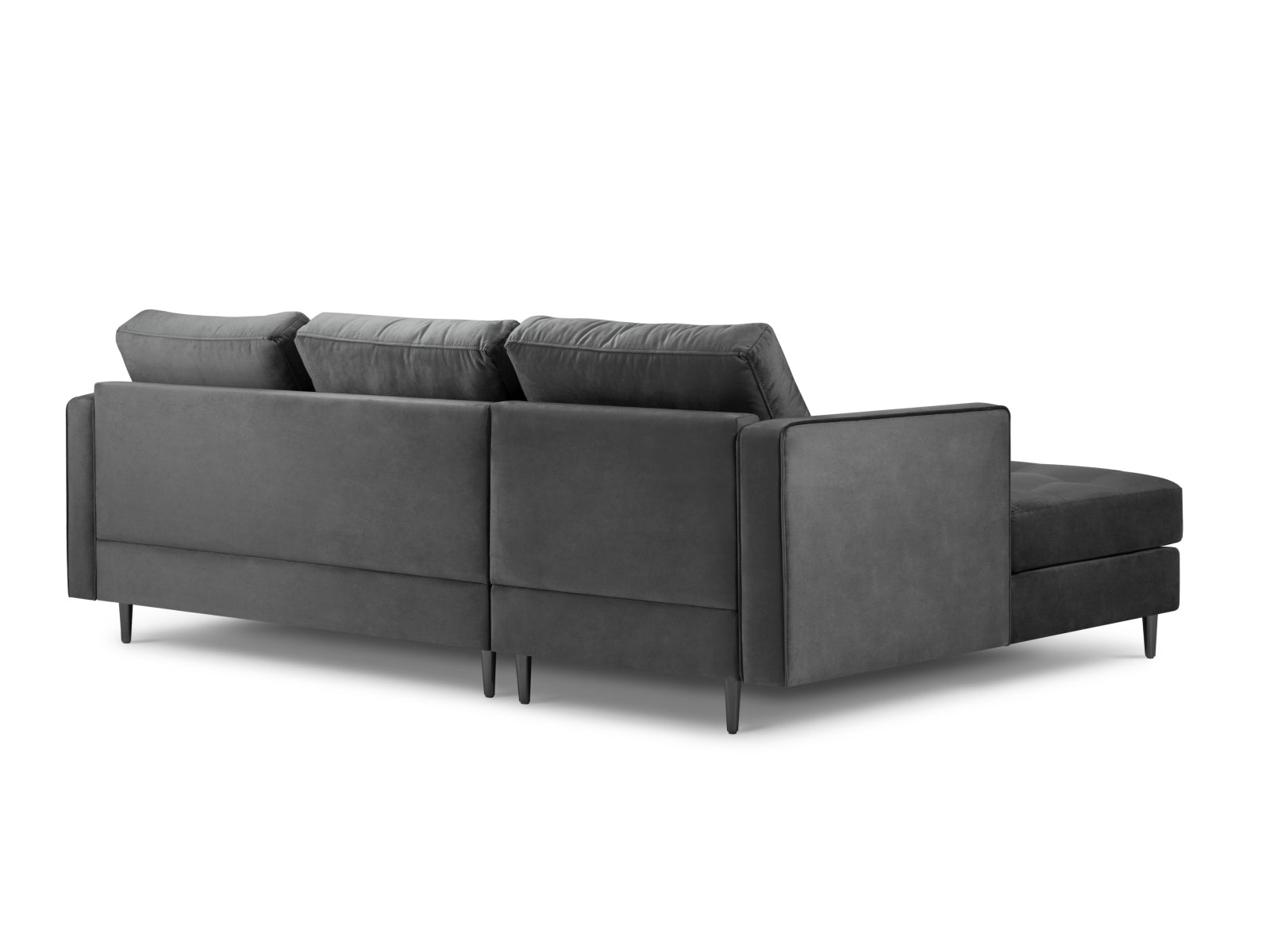 4-Sitzer Ecksofa links Aspen in Dark Grey-Salvador präsentiert im Onlineshop von KAQTU Design AG. Ecksofa links ist von Cosmopolitan Design