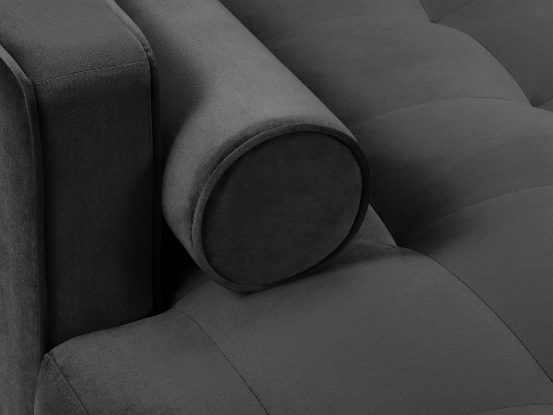 4-Sitzer Ecksofa links Aspen in Dark Grey-Salvador präsentiert im Onlineshop von KAQTU Design AG. Ecksofa links ist von Cosmopolitan Design