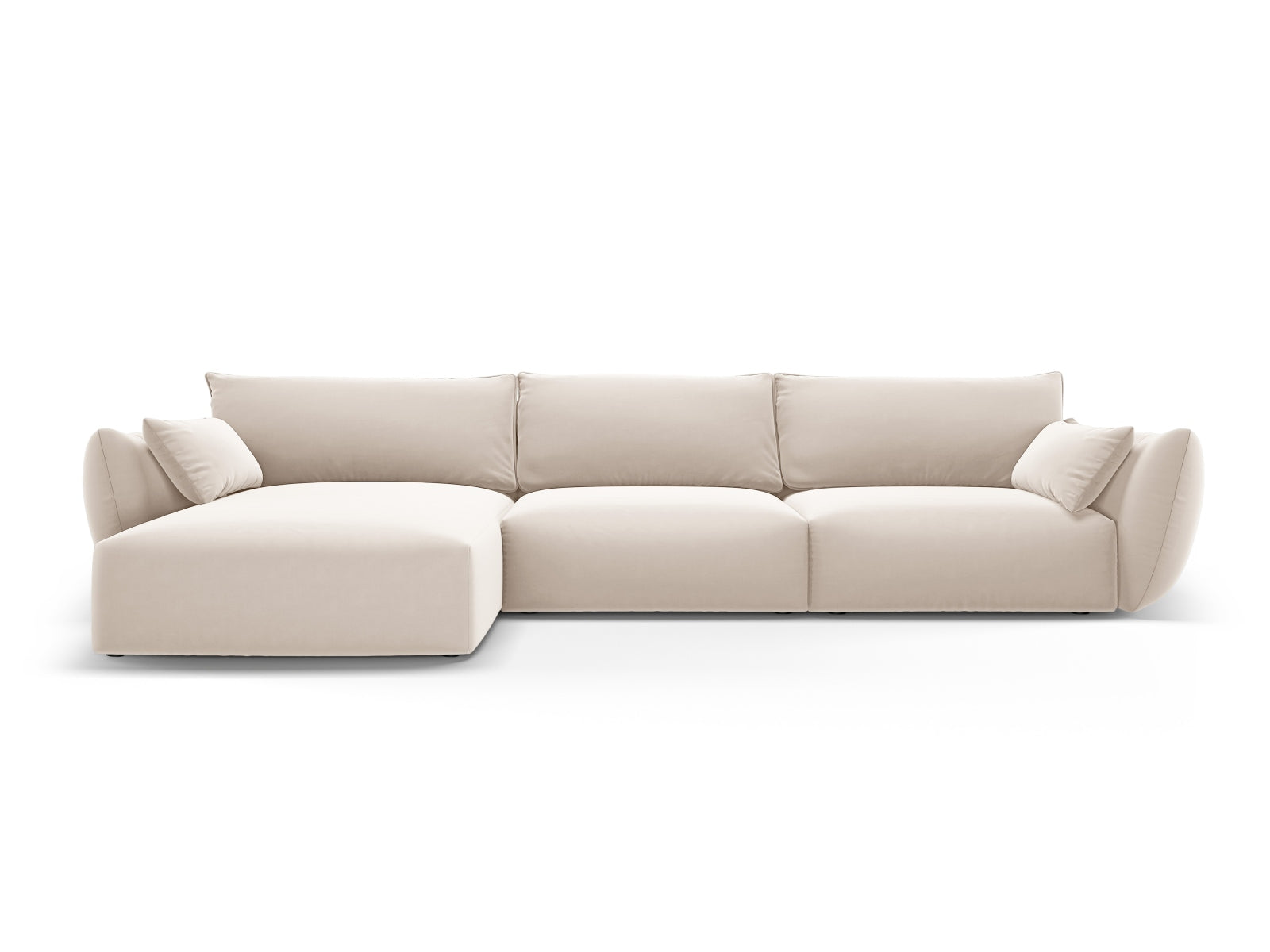 4-Sitzer Ecksofa links Matera in Beige-Salvador präsentiert im Onlineshop von KAQTU Design AG. Ecksofa links ist von Cosmopolitan Design