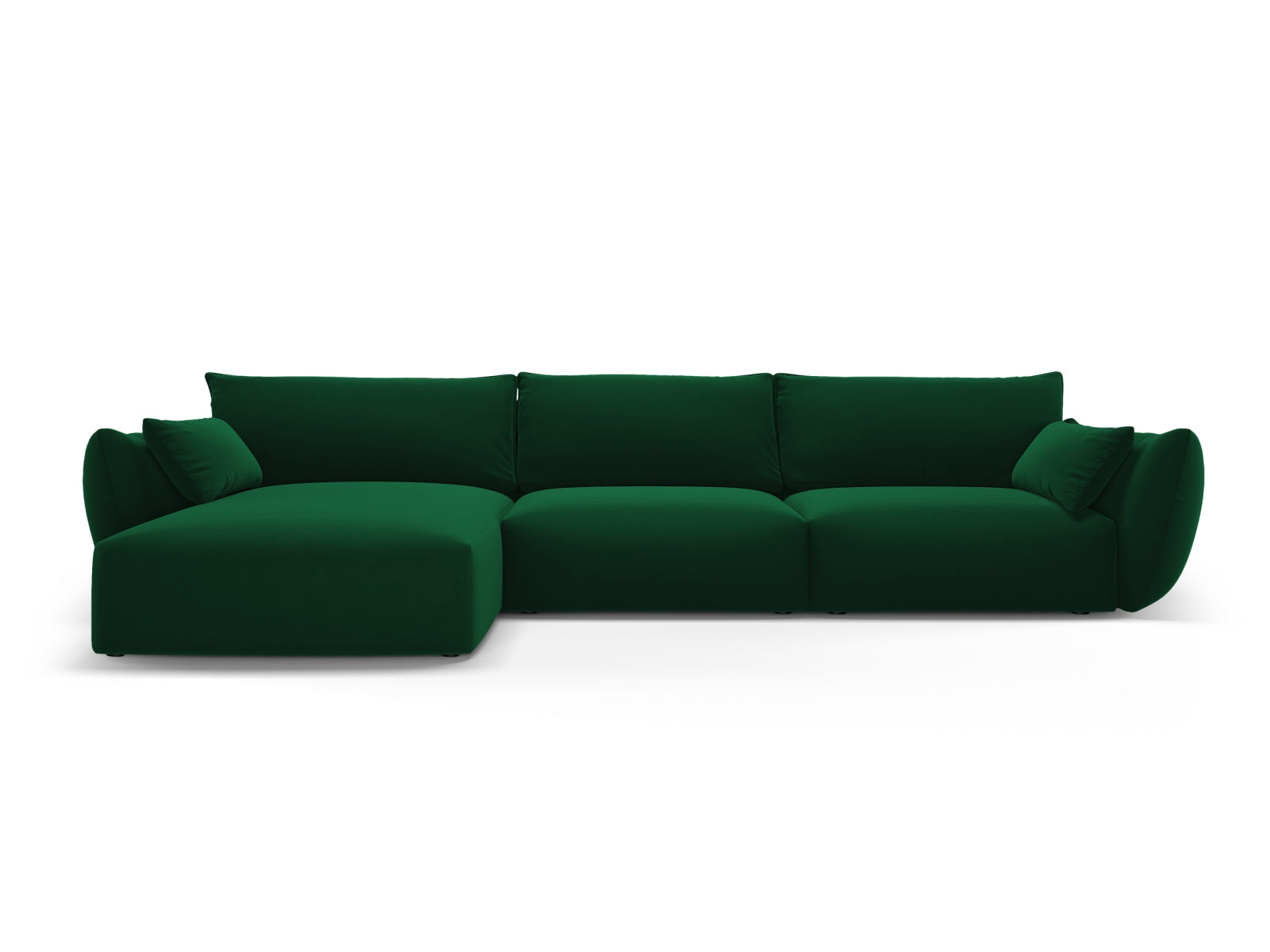 4-Sitzer Ecksofa links Matera in Bottle Green-Salvador präsentiert im Onlineshop von KAQTU Design AG. Ecksofa links ist von Cosmopolitan Design