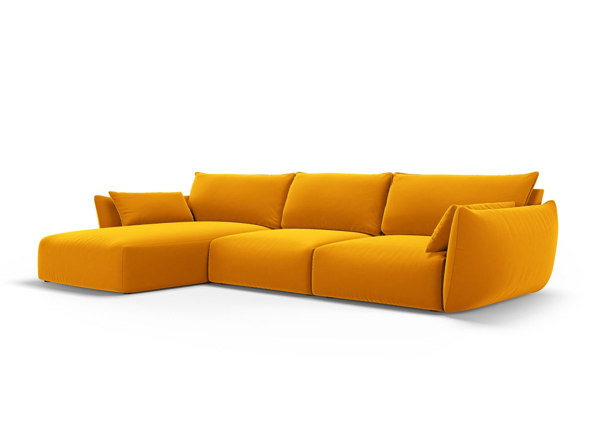 4-Sitzer Ecksofa links Matera in Yellow-Salvador präsentiert im Onlineshop von KAQTU Design AG. Ecksofa links ist von Cosmopolitan Design