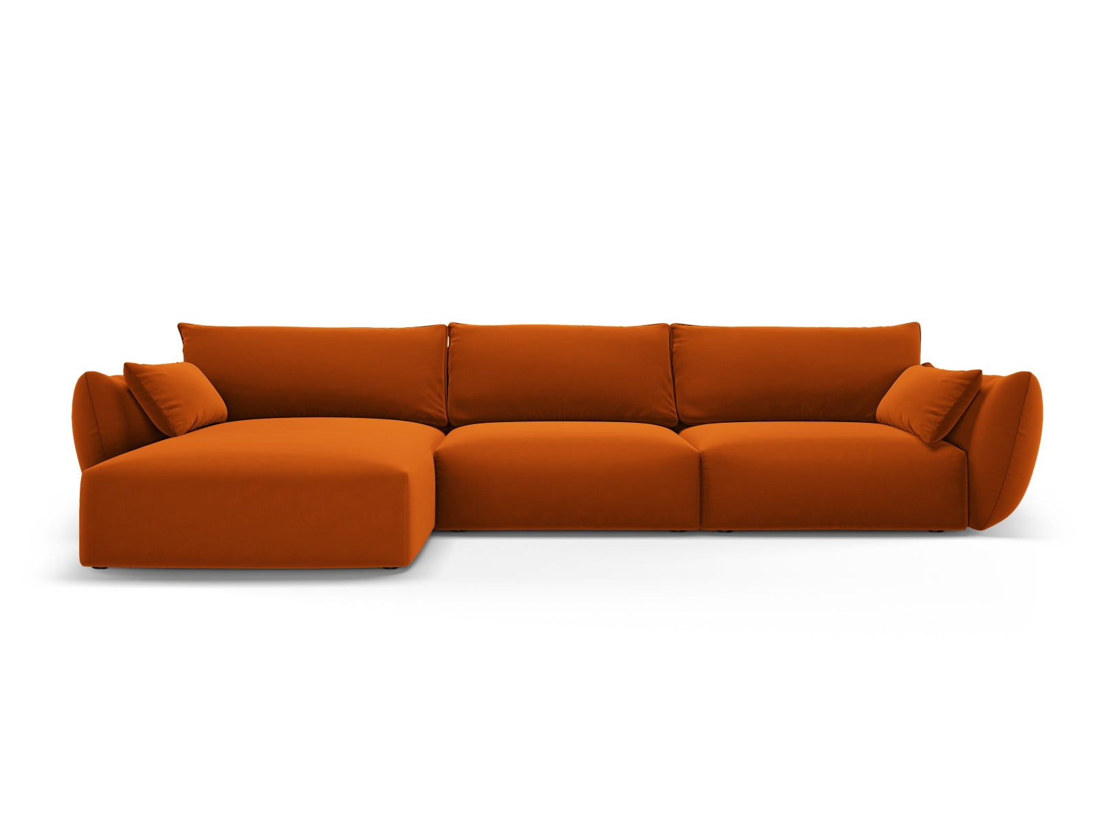 4-Sitzer Ecksofa links Matera in Terracotta-Salvador präsentiert im Onlineshop von KAQTU Design AG. Ecksofa links ist von Cosmopolitan Design