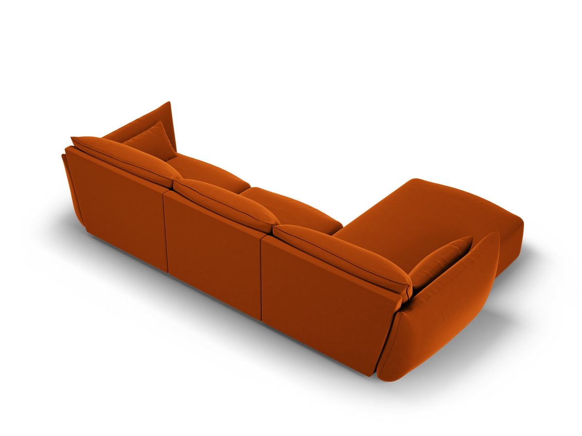 4-Sitzer Ecksofa links Matera in Terracotta-Salvador präsentiert im Onlineshop von KAQTU Design AG. Ecksofa links ist von Cosmopolitan Design