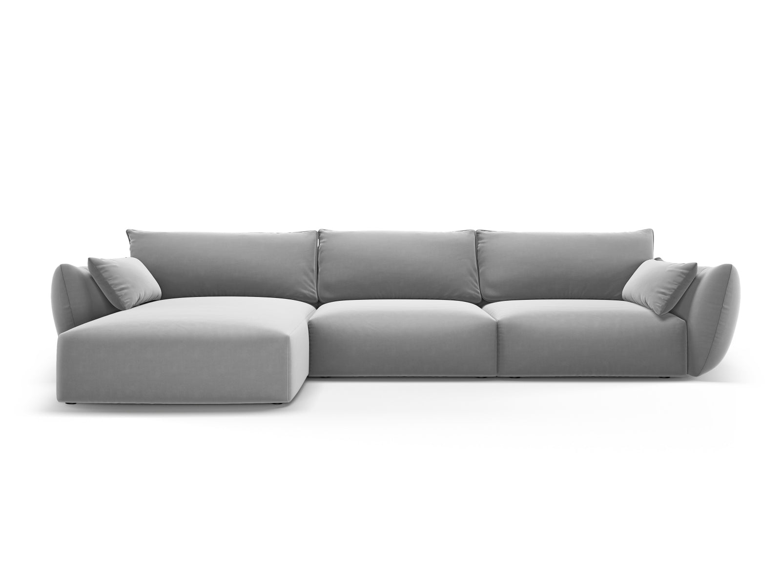 4-Sitzer Ecksofa links Matera in Grey-Salvador präsentiert im Onlineshop von KAQTU Design AG. Ecksofa links ist von Cosmopolitan Design