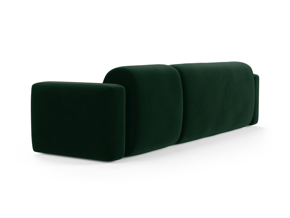Strino Velour Modular Ecksofa links 3 Sitzer in Bottle Green präsentiert im Onlineshop von KAQTU Design AG. Ecksofa links ist von Cosmopolitan Design