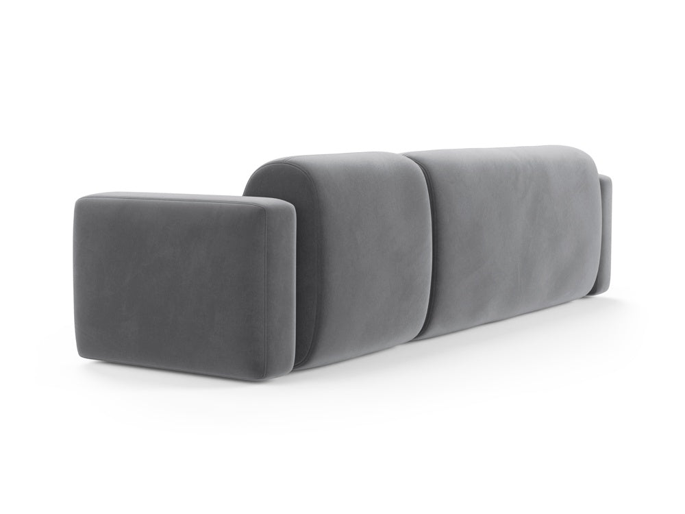 Strino Velour Modular Ecksofa links 3 Sitzer in Grey präsentiert im Onlineshop von KAQTU Design AG. Ecksofa links ist von Cosmopolitan Design