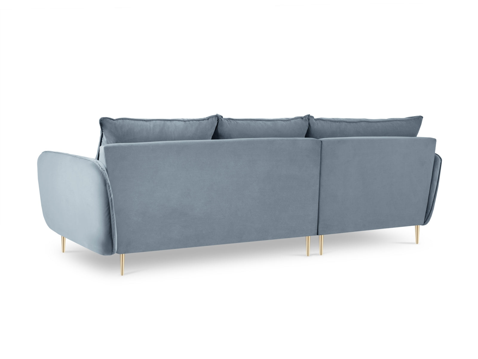 Genießen Sie Stil und Komfort mit dem Vienna Velour Ecksofa links 5 Sitzer 170cm von Cosmopolitan Design – ideal für Ihr modernes Wohnzimmer.