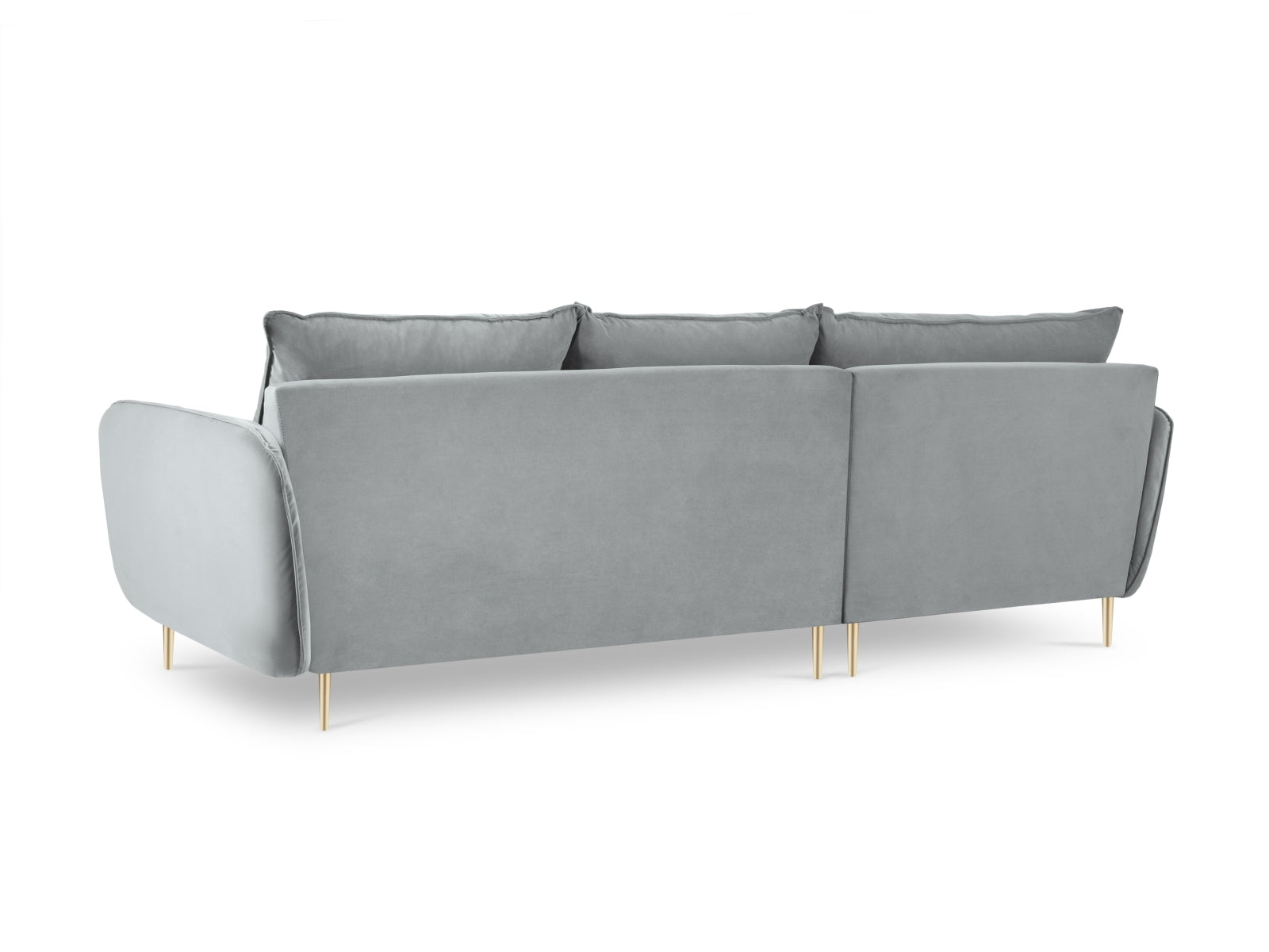 Genießen Sie Stil und Komfort mit dem Vienna Velour Ecksofa links 5 Sitzer 170cm von Cosmopolitan Design – ideal für Ihr modernes Wohnzimmer.