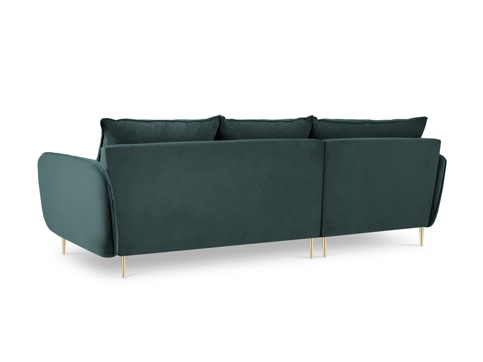 Entdecken Sie das elegante Vienna Velour Ecksofa links 5 Sitzer 170cm von Cosmopolitan Design – der perfekte Komfort für Ihr modernes Wohnzimmer!