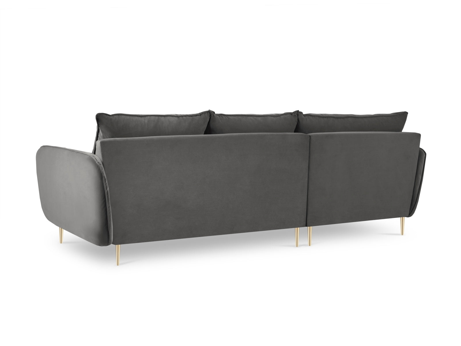 Genießen Sie Stil und Komfort mit dem Vienna Velour Ecksofa links 5 Sitzer 170cm von Cosmopolitan Design – ideal für Ihr modernes Wohnzimmer.