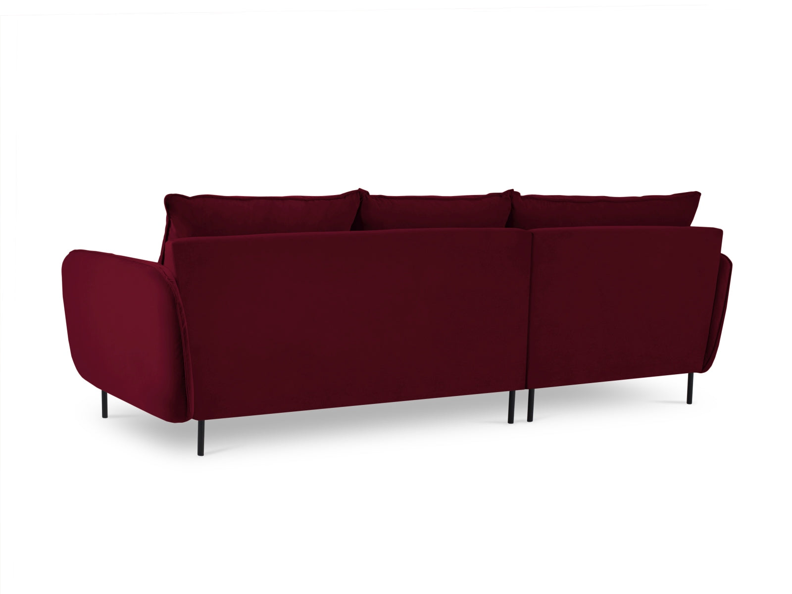 Entdecken Sie das elegante Vienna Velour Ecksofa links 5 Sitzer 170cm von Cosmopolitan Design – der perfekte Komfort für Ihr modernes Wohnzimmer!